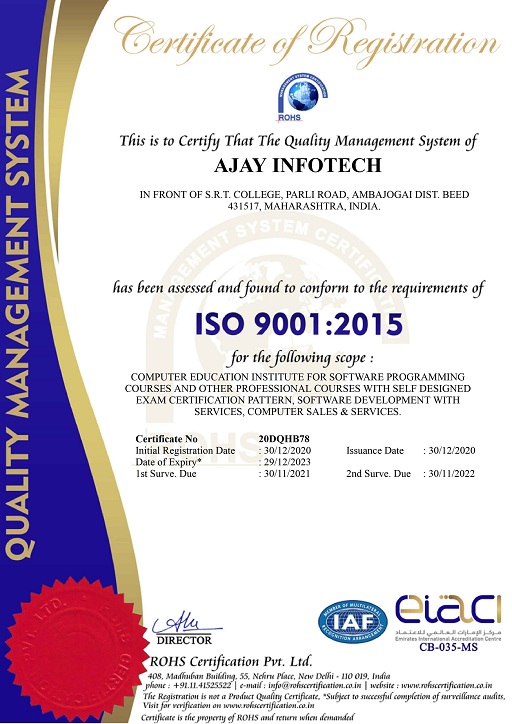AIT ISO CERTIFICATE